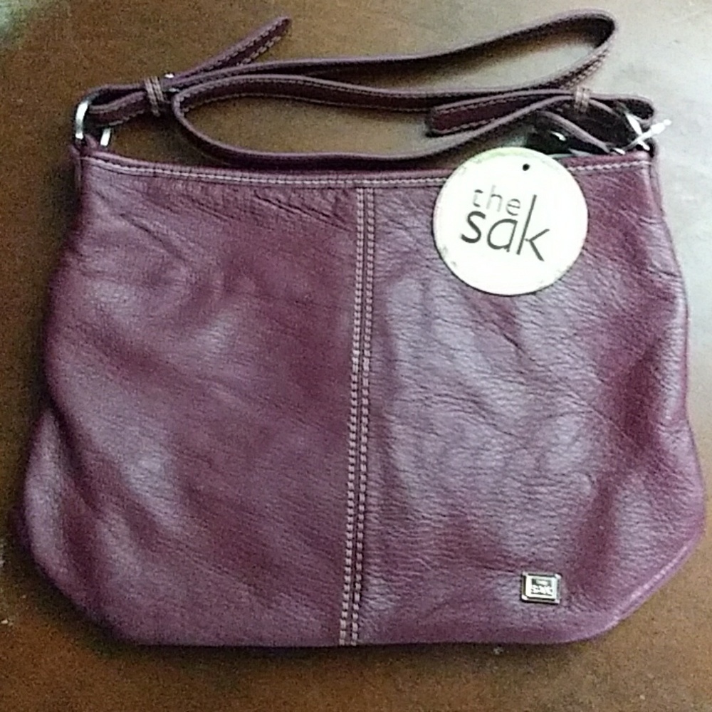 the sak leather crossbody